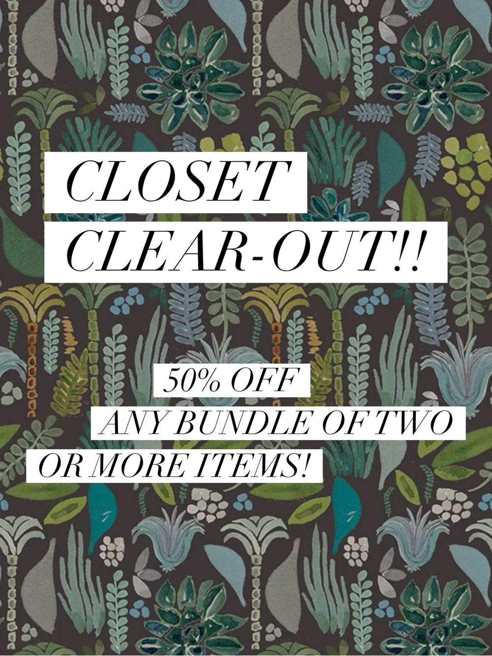 Already low prices! 50% off any bundle!!